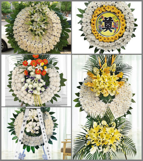 湖南郴州桂阳县塘市镇茶园村花圈速递